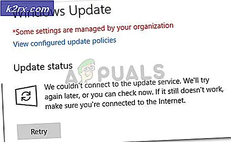 Fix: Unter Windows 10 konnte keine Verbindung zum Update-Dienst hergestellt werden
