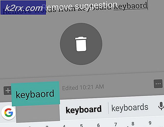 Sådan ryddes lærte ord fra tastatur i Android