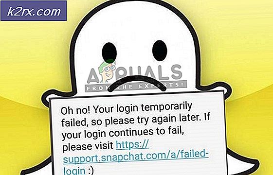 Fix: Snapchat-innlogging mislyktes midlertidig