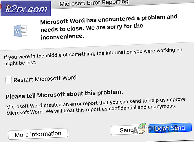 Feil ved åpning av Word eller Outlook på Mac (EXC_BAD_INSTRUCTION)