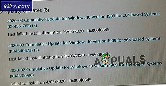 Sådan løses opdateringsfejl 0x800f0845 på Windows 10?