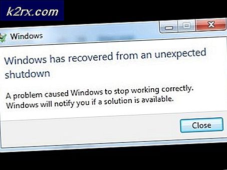 Hvordan fikse ‘Windows har gjenopprettet fra en uventet nedstengningsfeil?