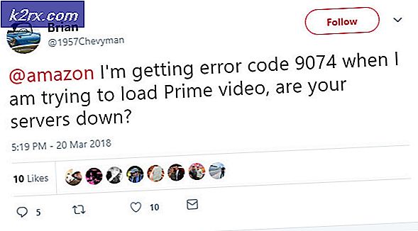 Sådan rettes Amazon Error Code 9074