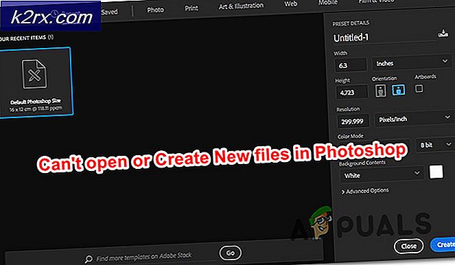 Hoe te repareren dat Photoshop geen nieuwe bestanden kan maken of bestaande bestanden kan openen