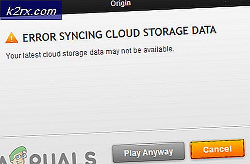 Sådan løses fejl ved synkronisering af Cloud Storage-data i oprindelsen?