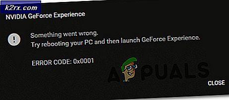 Fix: Kode Kesalahan Pengalaman GeForce 0x0001