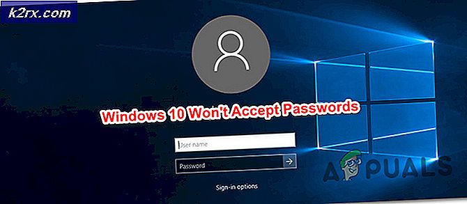 Hoe te repareren Windows 10 accepteert geen wachtwoord
