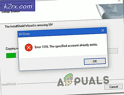 'The Specified Account Already Exists' (Kesalahan 1316) di InstallShield Wizard