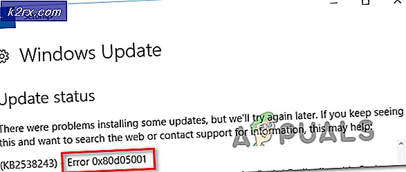 Sådan rettes Windows Update Store fejl 0x80D05001