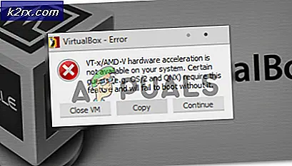Fix: Die VT-X / AMD-V-Hardwarebeschleunigung ist auf Ihrem System nicht verfügbar