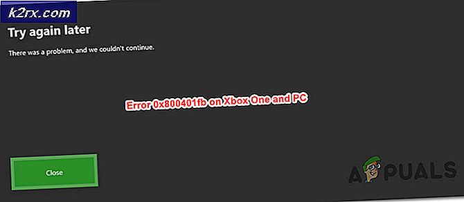 Sådan repareres 0x800401fb på pc og Xbox One
