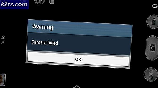 Fix: Varning "Kamera misslyckades"