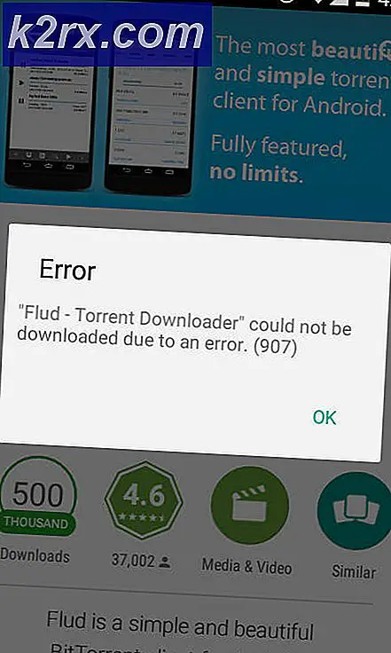 Fiks: Google Play Error 907