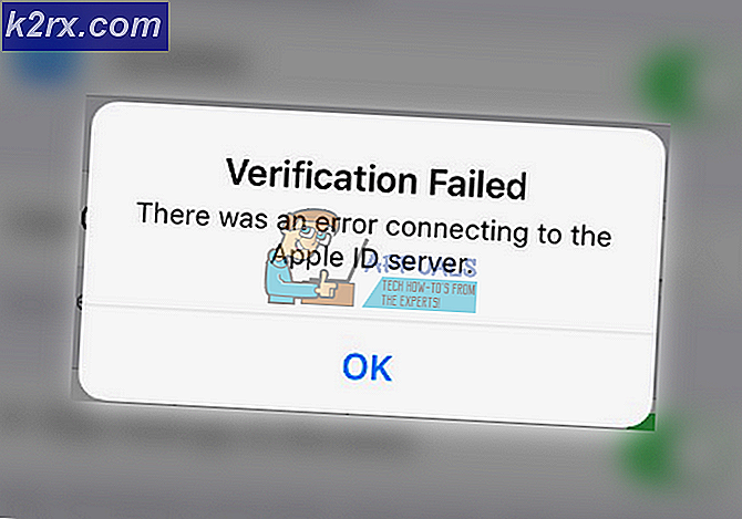 Fix: Bekræftelsen mislykkedes 'Der opstod en fejl ved at oprette forbindelse til Apple ID Server'