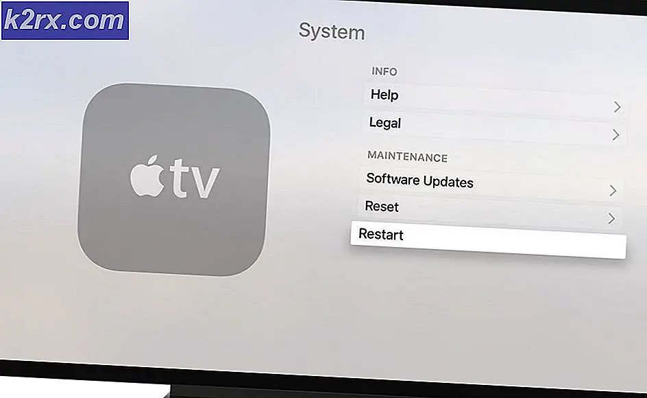 Zurücksetzen / Wiederherstellen / Neustarten von Apple TV