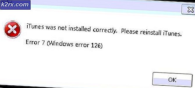 Fix: iTunes Error 7 (Windows fejl 126)