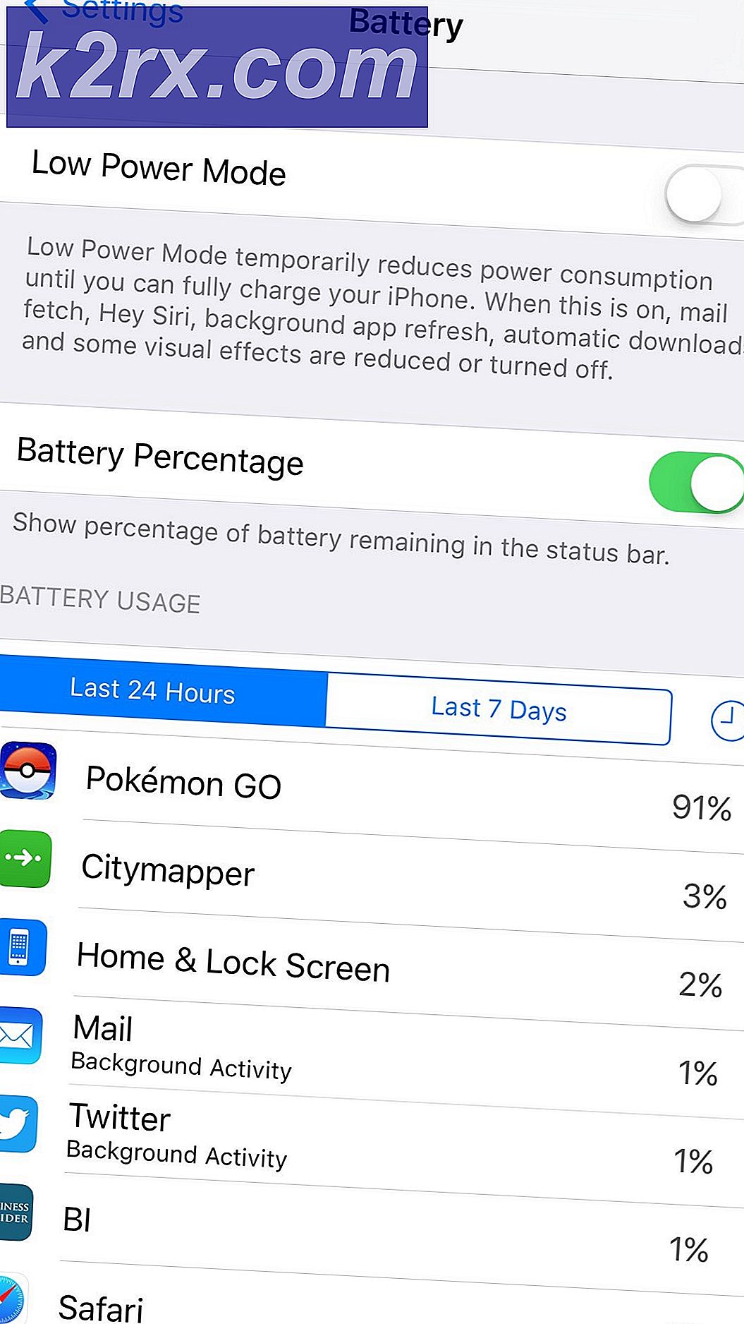 Hoe de batterij van uw telefoon te behouden tijdens het spelen van Pokémon GO