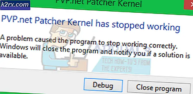 Fix: PVP.net Patcher Kernel telah berhenti berfungsi