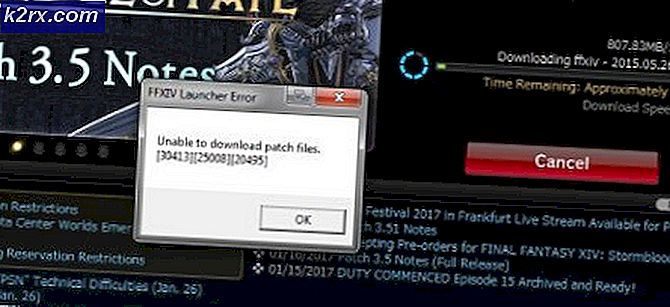 Fix: FFXIV 'kan patchbestanden niet downloaden'