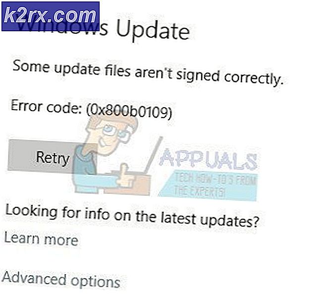 Fiks: Noen oppdateringsfiler er ikke signert riktig på Windows 10