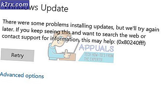 Sådan repareres Windows 10 Update Error Code 0x80240fff