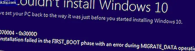 Oplossing: Windows 10-installatiefout 0x80070004 - 0x3000D