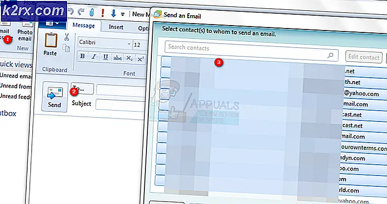 Sådan sender du flere e-mails i Windows Live Mail 2012