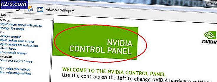 Fix: Nvidia Control Panel vil ikke åbne