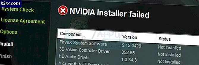 FIX: NVIDIA-driveren feilet med NVIDIA Installer mislyktes feil