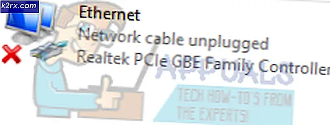 Fix: Nettverkskabel unplugged