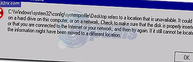 UPDATE: system32 \ config \ systemprofile \ Desktop verweist auf einen Speicherort, der nicht verfügbar ist