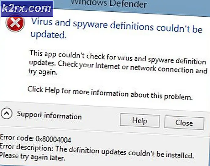 Fix: Windows Defender-fejl 0x80004004