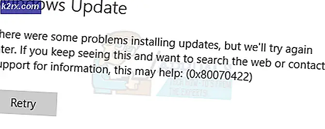 Fix: Windows 10 Update Fehler 0x80070422