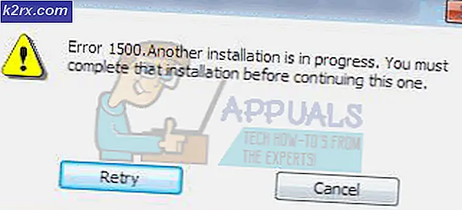 Oplossing: er is nog een installatie aan de gang op Windows 7, 8 en 10