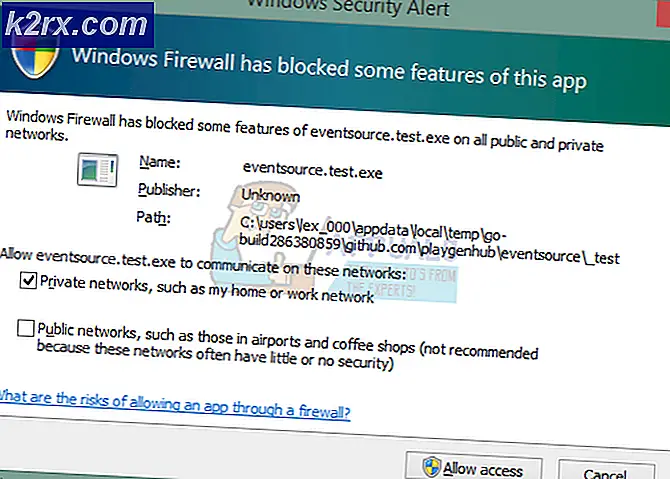 Fix: Windows Firewall telah memblokir beberapa fitur dari program atau aplikasi ini