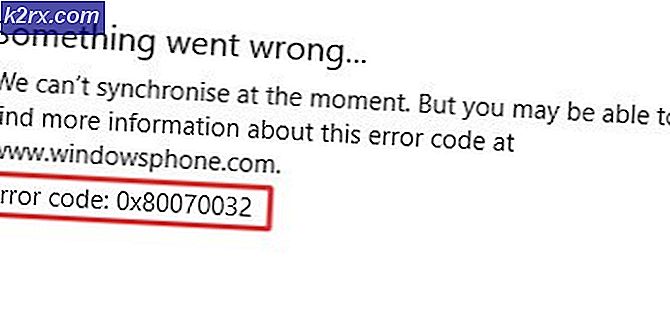 Korrektur: Apps werden den Fehlercode 0x80070032 nicht synchronisieren