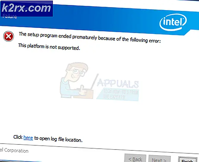 FIX: Denna plattform stöder inte felmeddelande under installationen av Intel® Serial IO Driver