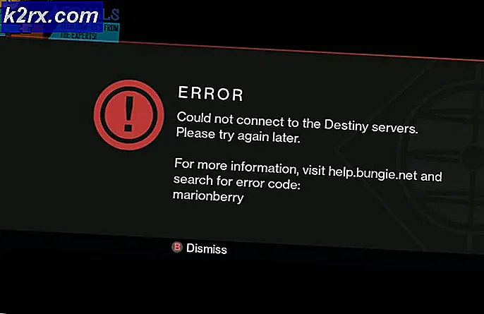 Fix: Schicksal Fehlercode Marionberry