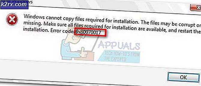 Fix: Windows Installation Error 0x80070017