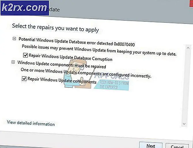 Fix: Potentiële Windows Update Database Fout gedetecteerd