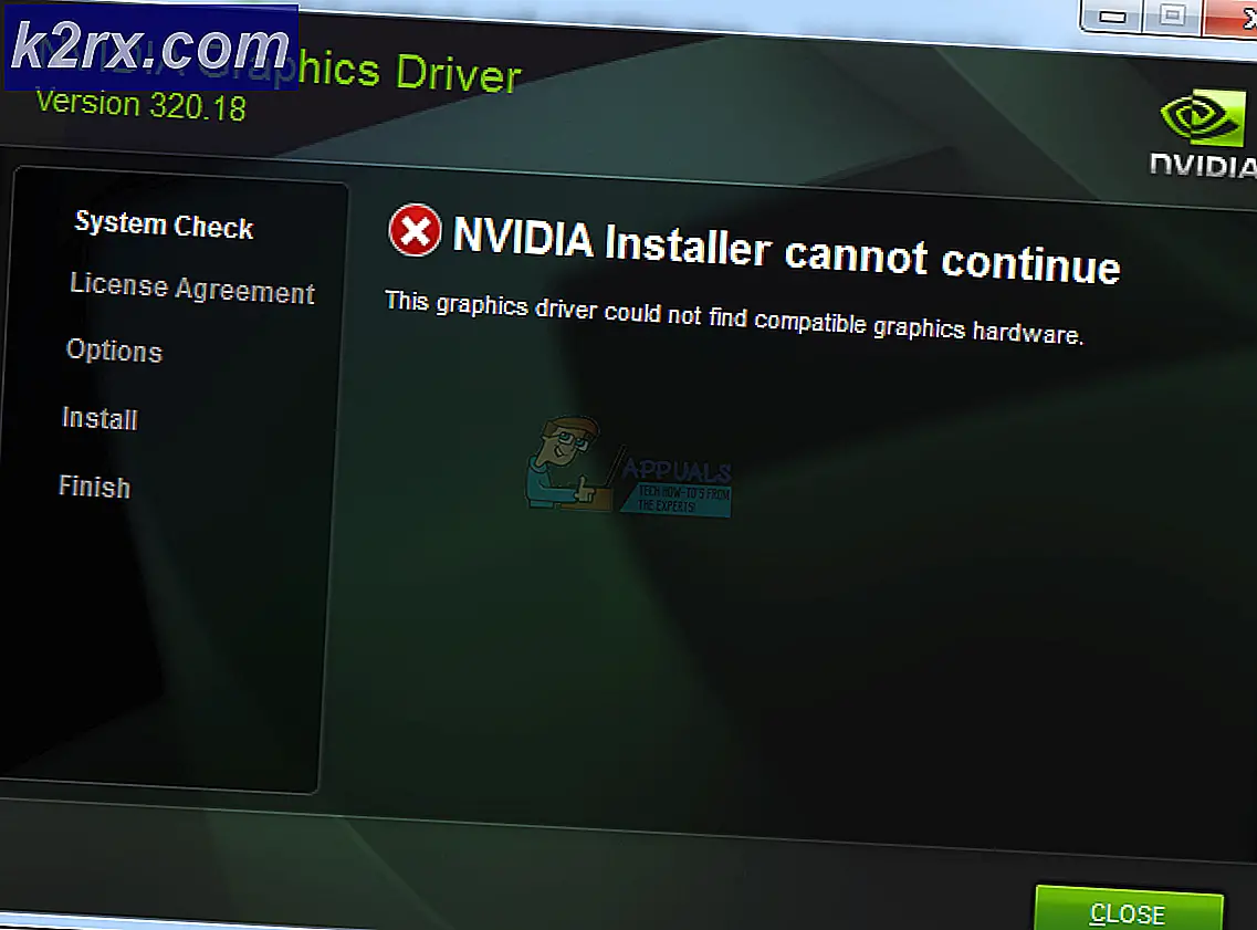Fix: NVIDIA Geforce Experience Installer mislykkedes