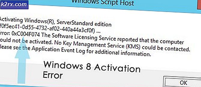FIX: Windows 8 Kode kesalahan aktivasi 0xc004f074