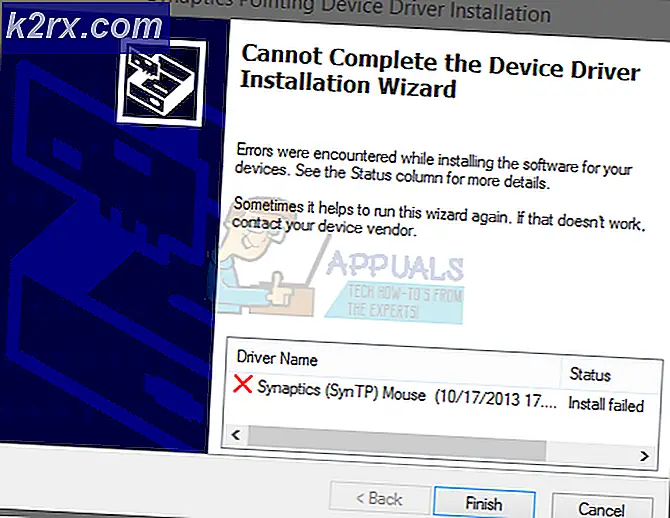 Perbaiki: Tidak dapat menginstal Driver Synaptics Touchpad pada Windows 10