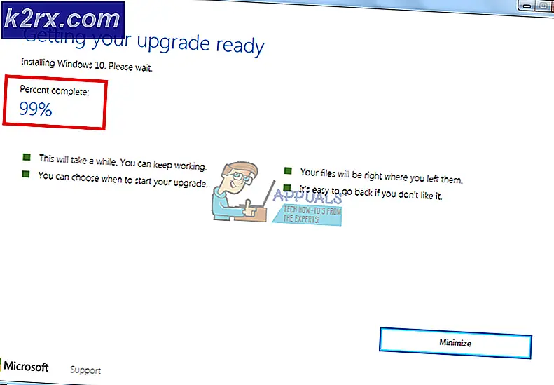 Fix: Windows 10 Upgrade Fast vid 99%