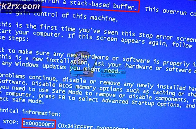 Fix: DRIVER_OVERRAN_STACK_BUFFER BSOD på Windows 10