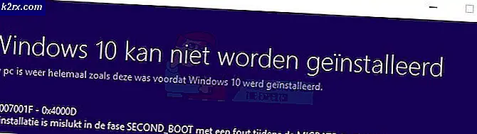 FIX: Windows 10 Anniversary Update mislykkes med feil 0x8007001f