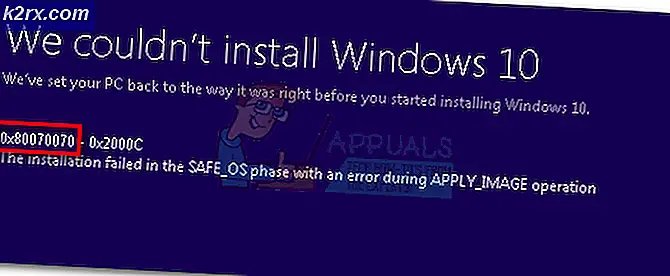 Oplossing: Windows 10-updatefout 0x80070070