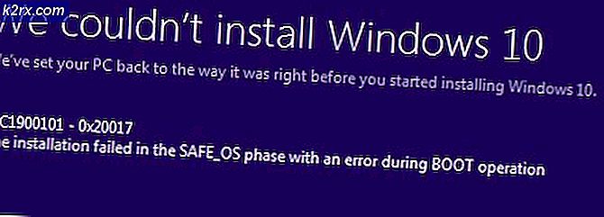 Fix Windows 10 installationsfejl 0XC1900101 - 0x20017