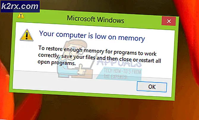 Fix: Ihr Computer verfügt nicht über genügend Arbeitsspeicher