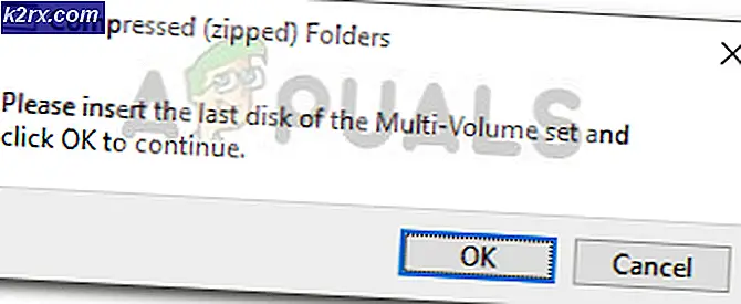 Løsning: Vennligst sett inn den siste disken på multi-volumsettet